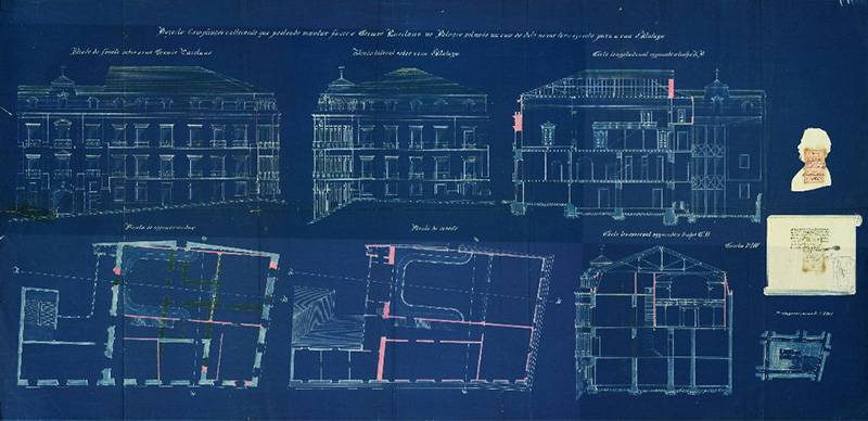 Projeto de arquitetura de ampliação e alteração do Palácio, 1897 (AML)